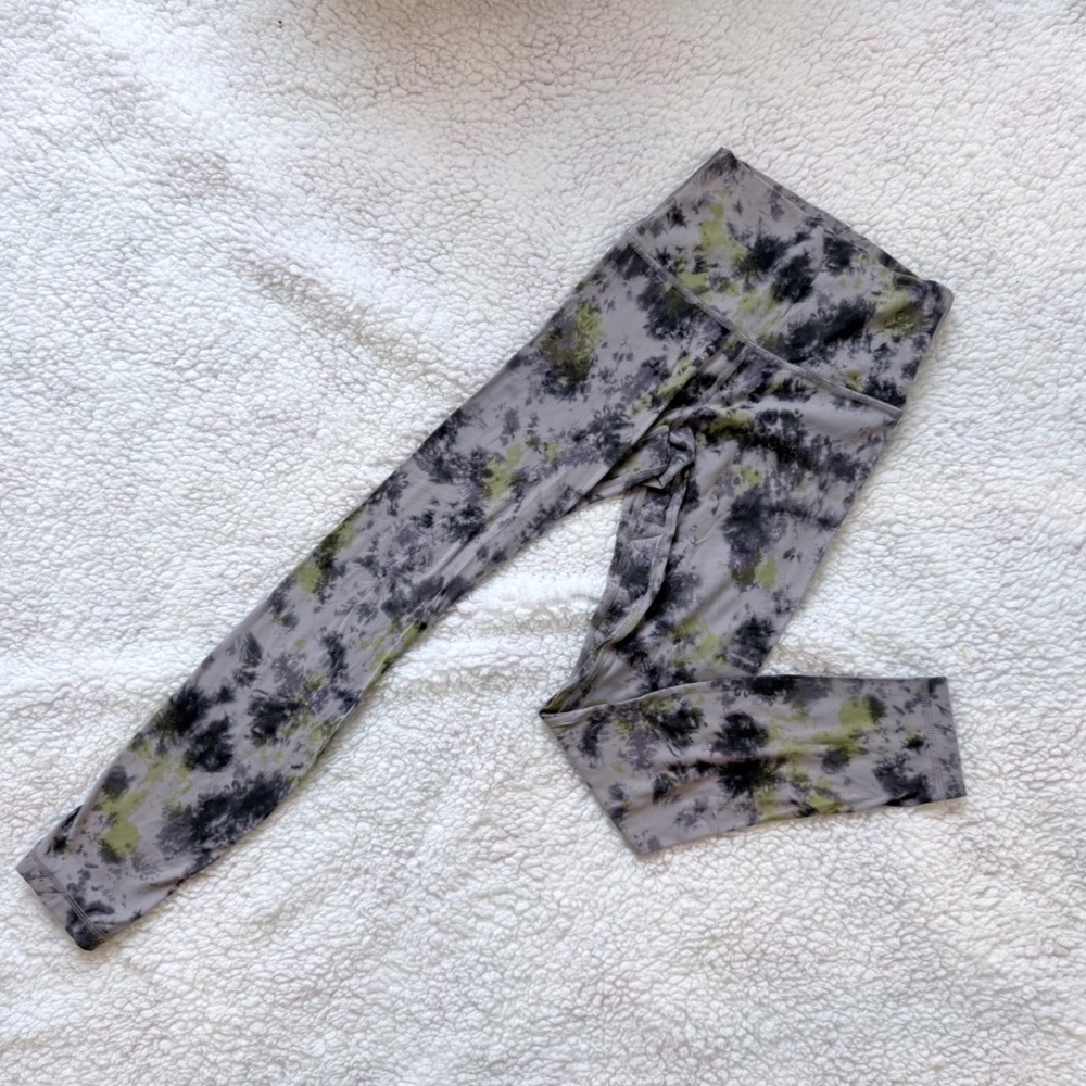 Lululemon Align High-Rise Leggings Radial Tie Dye Mauve Grey Multi | Size 2